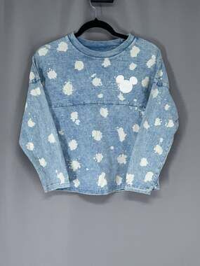Disney Parks Disneyland Youth L 12/14 Denim Bleach Spirit Jersey